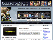 Tablet Screenshot of collectormagic.com